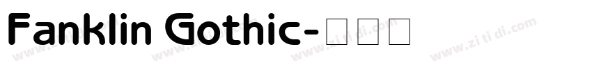 Fanklin Gothic字体转换